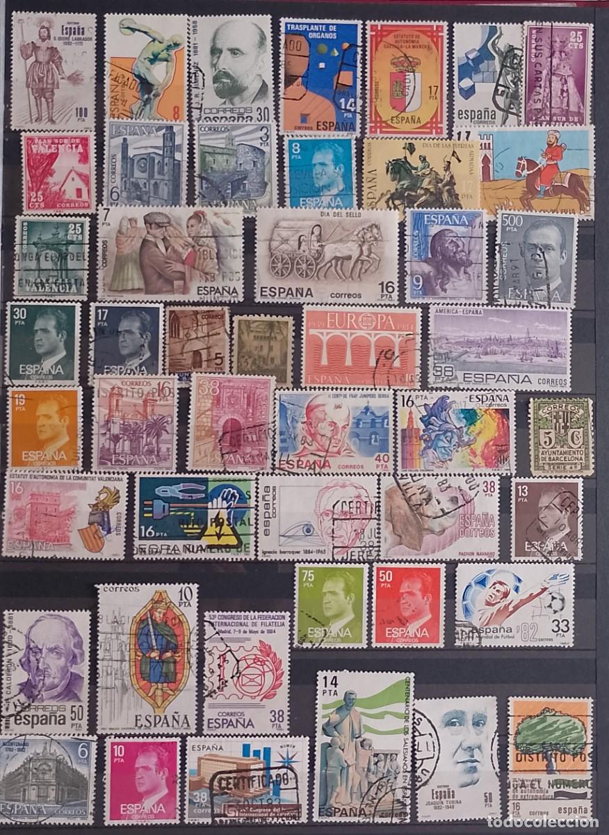 Sellos: LOTE DE 47 SELLOS DE ESPA&Ntilde;A CIRCULADOS