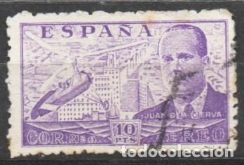 Sellos: 947 (A&Ntilde;O 1947), JUAN DE LA CIERVA Y EL AUTOGIRO (HELICOPTERO), USADO, SE ENVIA EL DE LA FOTO