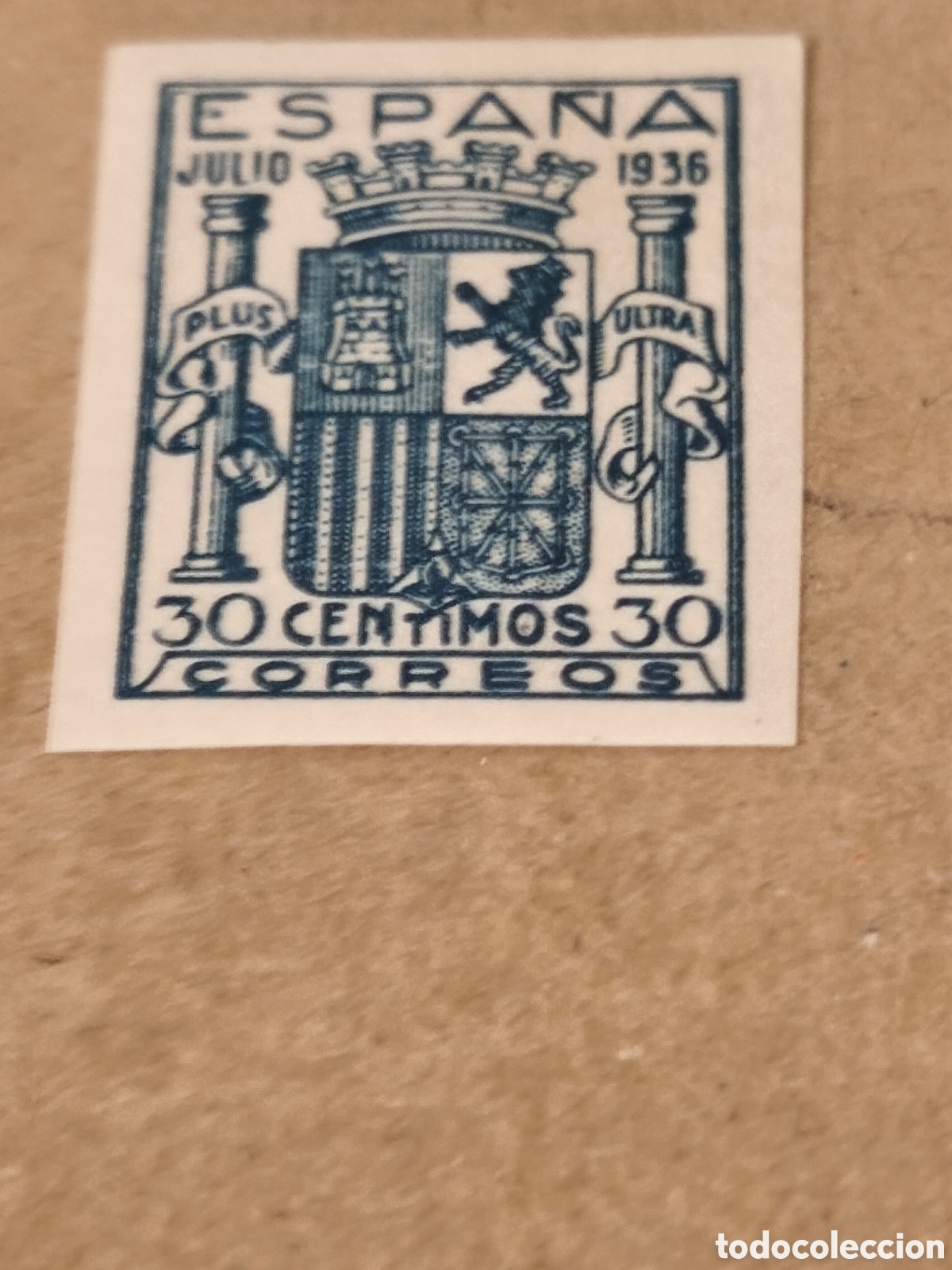 Sellos: Sello del estado espa&ntilde;ol nn801A ,nuevo con su goma** original variedad sin dentar , ver