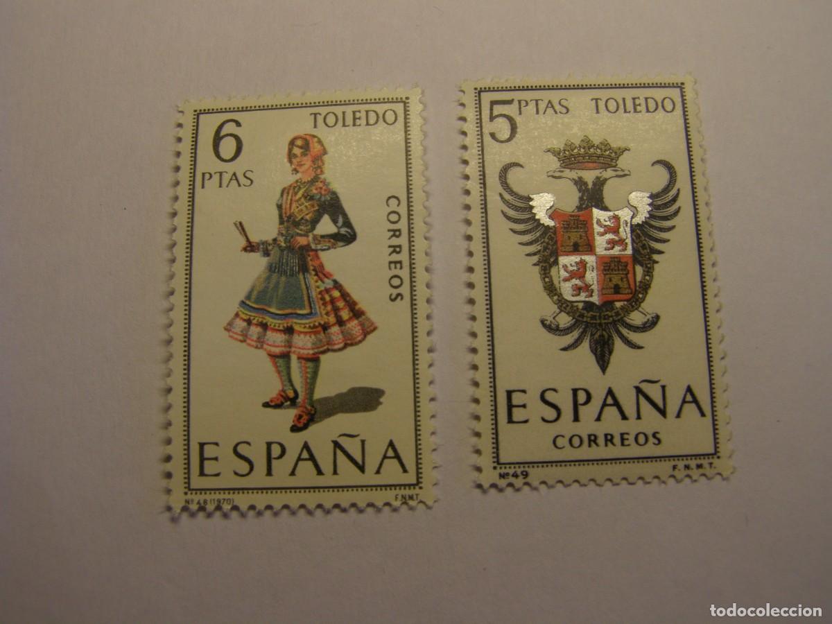 Sellos: Sellos Espa&ntilde;a, escudo y traje regional, nuevos. Toledo.