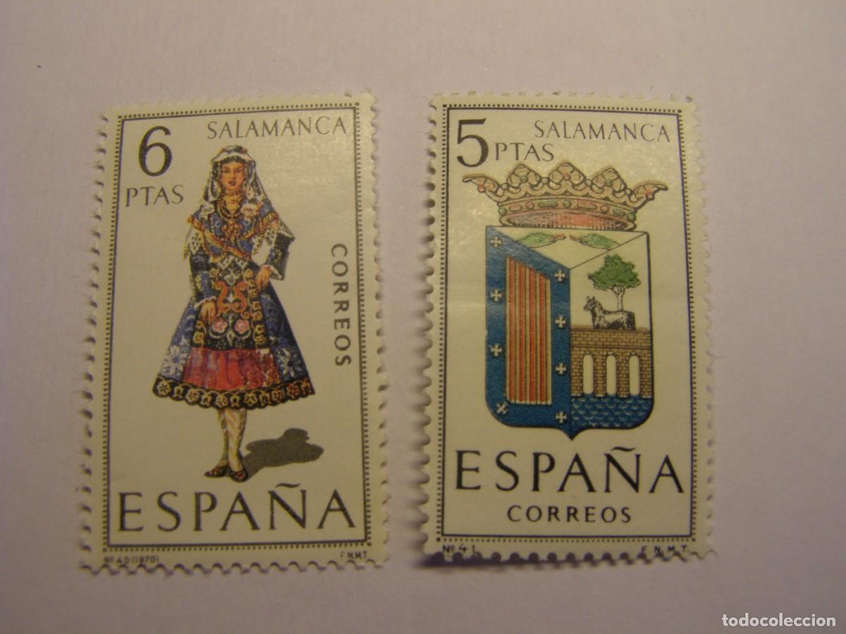 Sellos: Sellos Espa&ntilde;a, escudo y traje regional, nuevos. Salamanca.