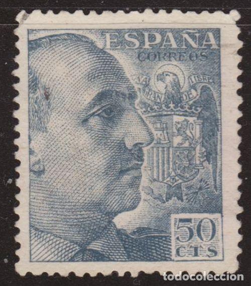 Sellos: Espa&ntilde;a 1949 Edifil 1053 Sello &ordm; General Francisco Franco Bahamonde (1892-1975) 50c Michel 849Ca