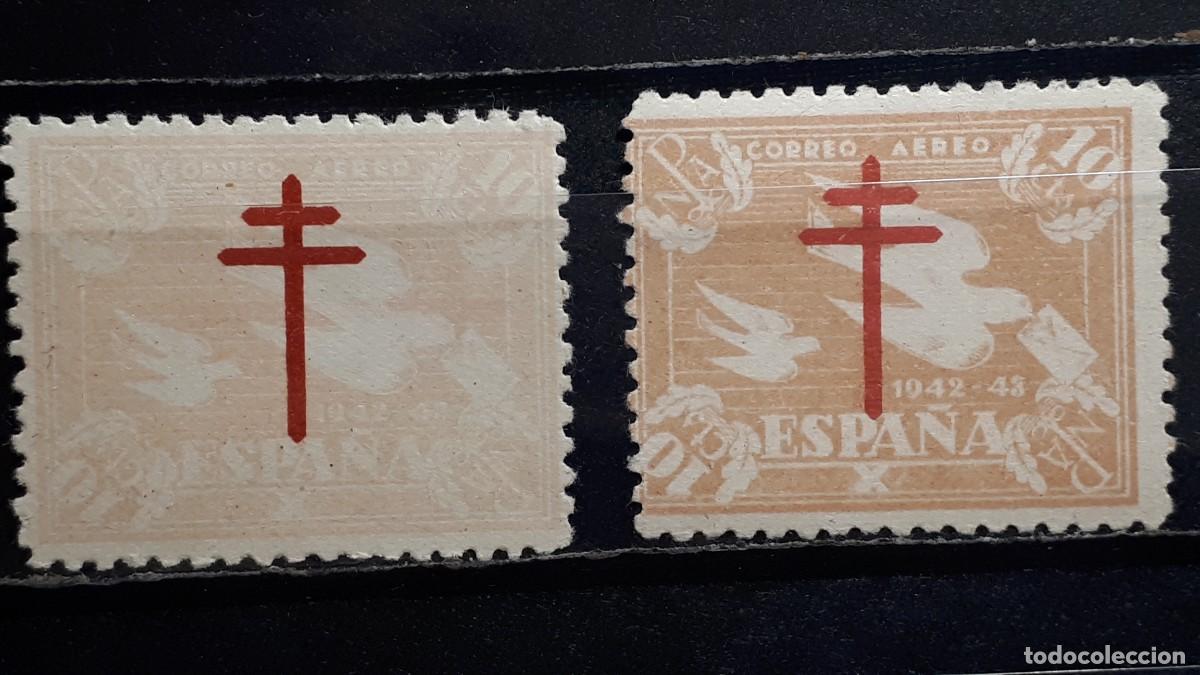 Sellos: ESPA&Ntilde;A . A&ntilde;o 1942. *. Edifil 960. VARIEDAD DE COLOR