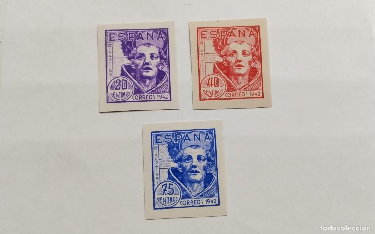 Francobolli: ESPA&Ntilde;A - 1942 - EDIFIL 954s/956s - SERIE COMPLETA SIN DENTAR - MNH** - NUEVOS