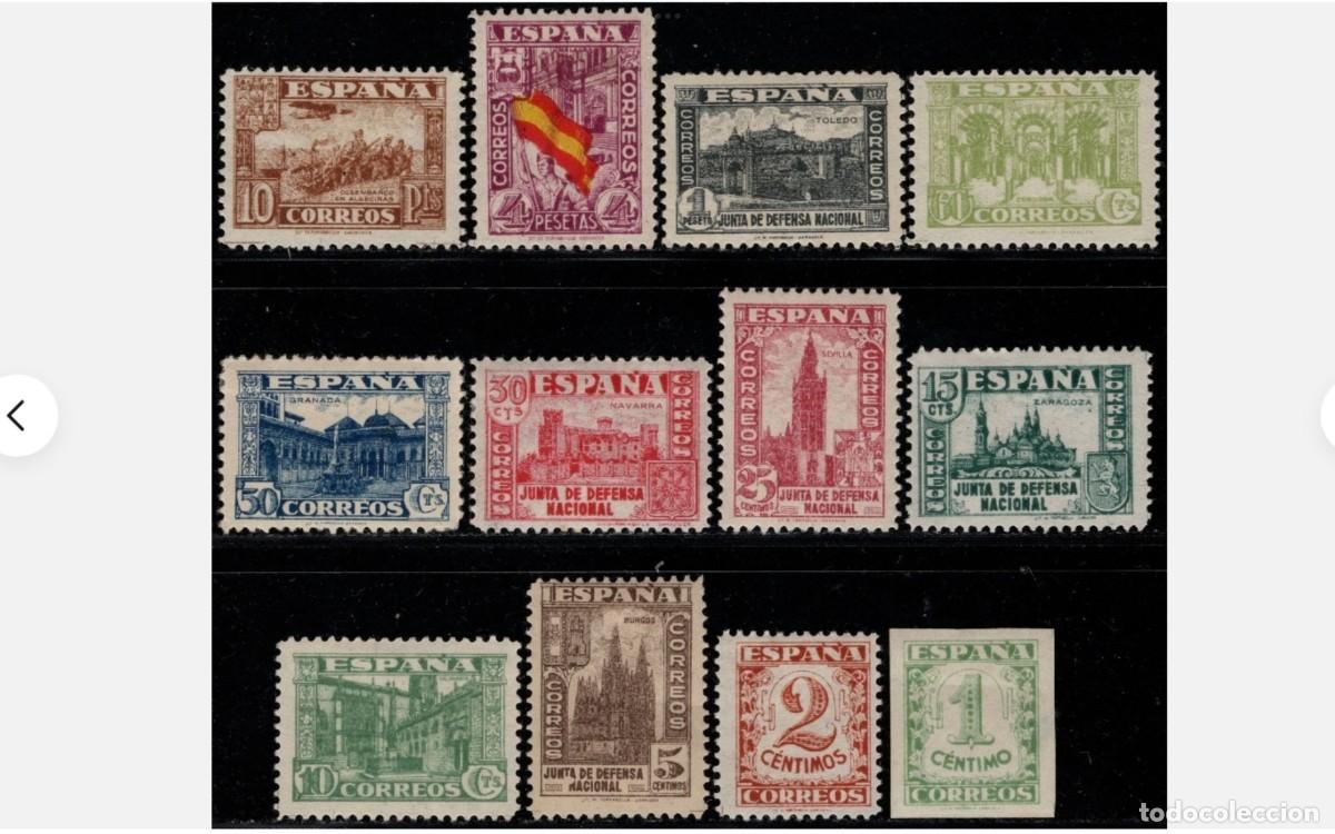 Francobolli: ESPA&Ntilde;A - 1936/37 - ESTADO ESPA&Ntilde;OL - EDIFIL 802/813 - SERIE COMPLETA - MH* - NUEVOS