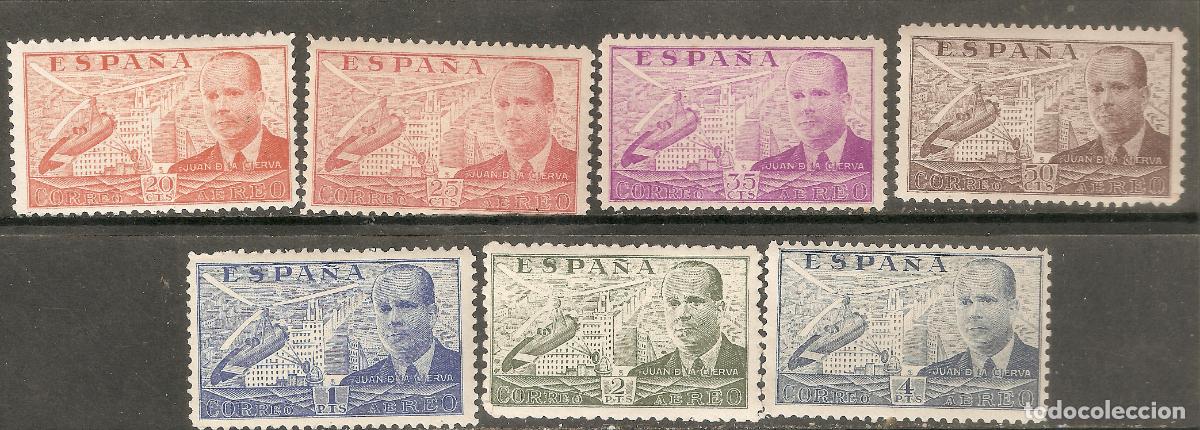 Timbres: 1939 DE LA CIERVA EDIFIL 880/6** SIN FIJASELLOS