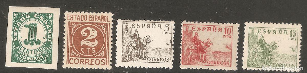Selos: 1940 CIFRAS Y CID EDIFIL 914/8* CON FIJASELLOS
