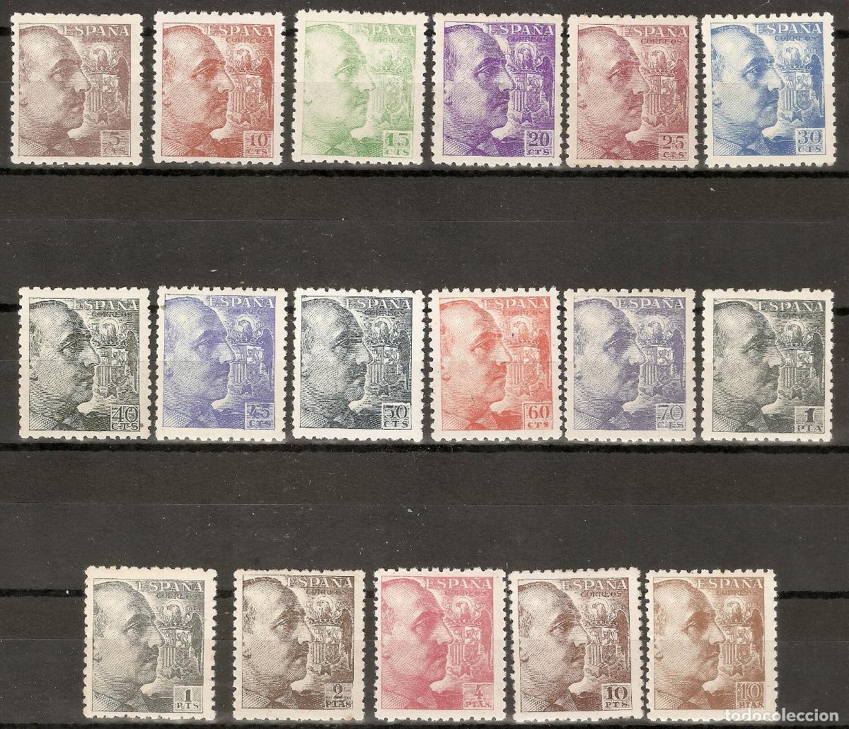 Timbres: 1940 GENERAL FRANCO DENTADO GRUESO EDIFIL 919/5** SIN FIJASELLOS BIEN CENTRADOS