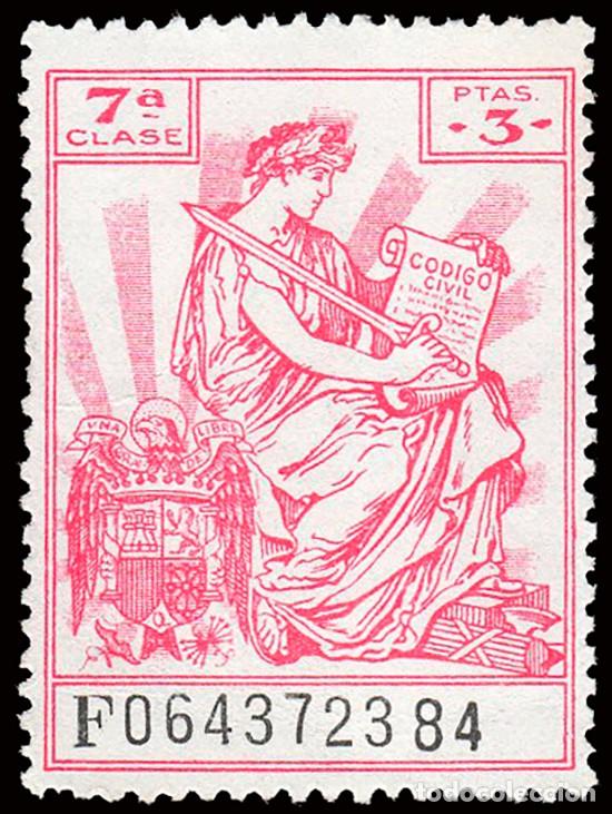 Sellos: Espa&ntilde;a - Fiscales - P&oacute;lizas - Alemany (*) 685 - 1941/59 - 3 Ptas.