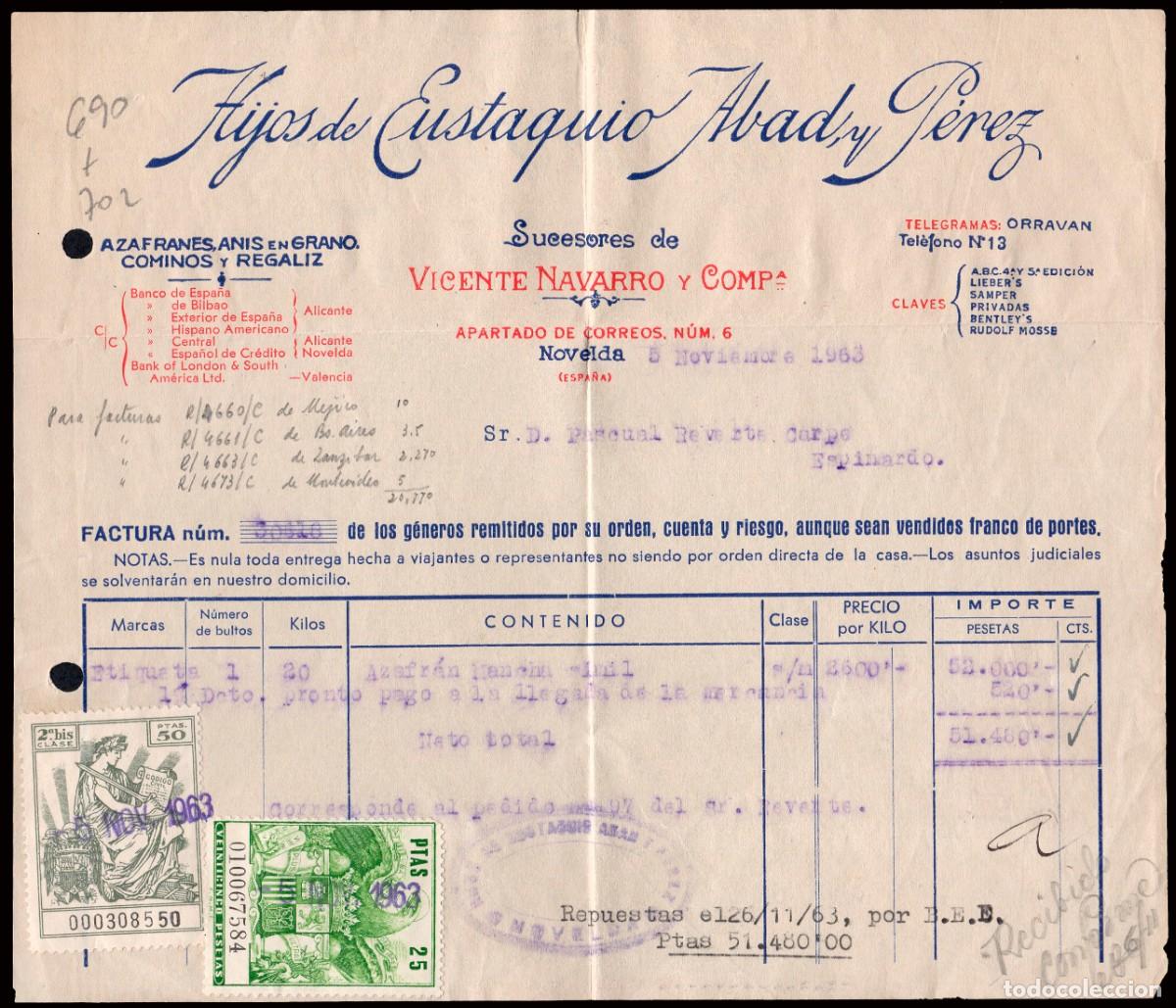 Sellos: Espa&ntilde;a - Fiscales - P&oacute;lizas - Alemany o 690+702 - 1963 - Documento