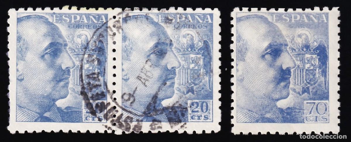 Sellos: ESPA&Ntilde;A, 1939 EDIFIL 922, 20 c. violeta, [Cambio de color, igual que el sello de 70c. ultramnar.]