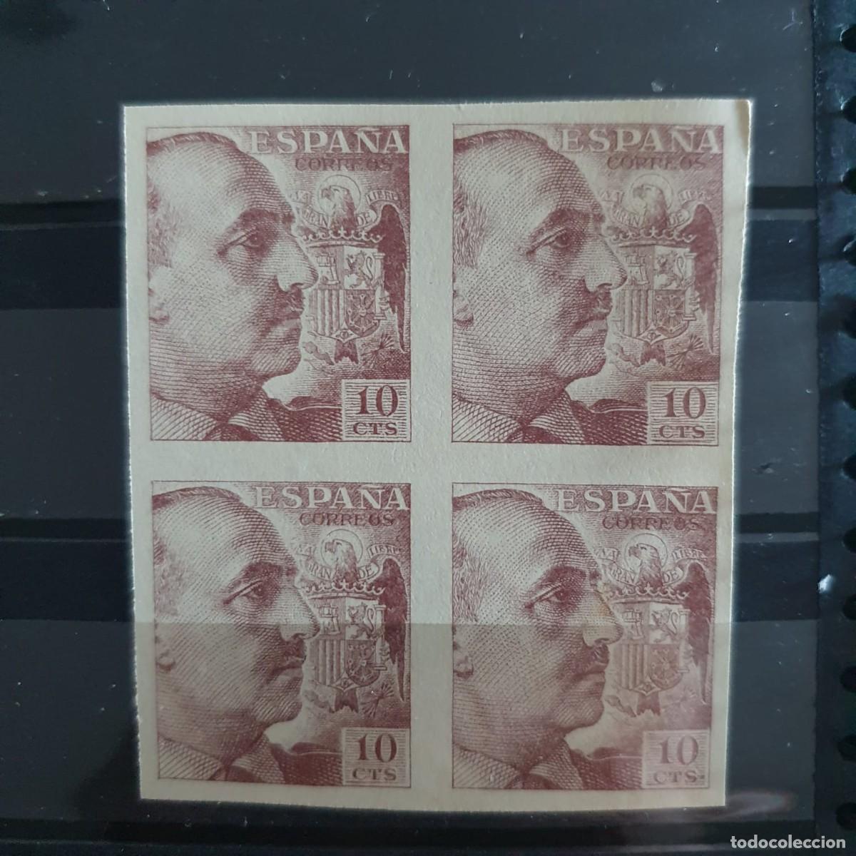 Timbres: EDIFIL 888 ** FRANCO SIN DENTAR ESPA&Ntilde;A 1939 bloque 4