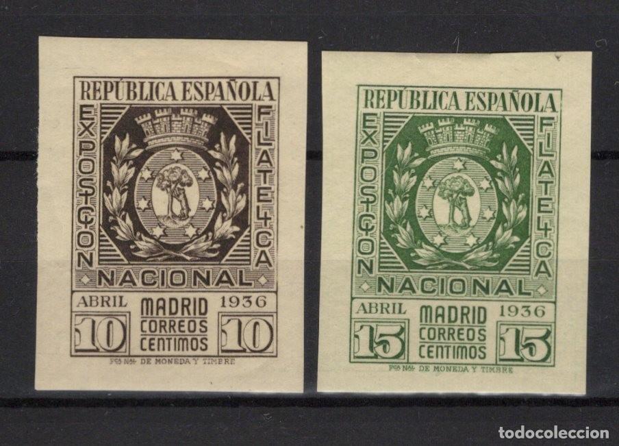 Sellos: PC594 Sellos Espa&ntilde;a a&ntilde;o 1936 EDIFIL 727/728* sellos originales en NUEVO v.c. 110 &euro;