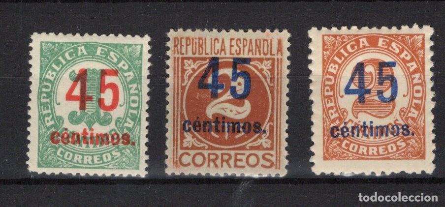 Francobolli: PC598 Sellos Espa&ntilde;a a&ntilde;o 1938 EDIFIL 742/744* sellos originales en NUEVO v.c. 14 &euro;