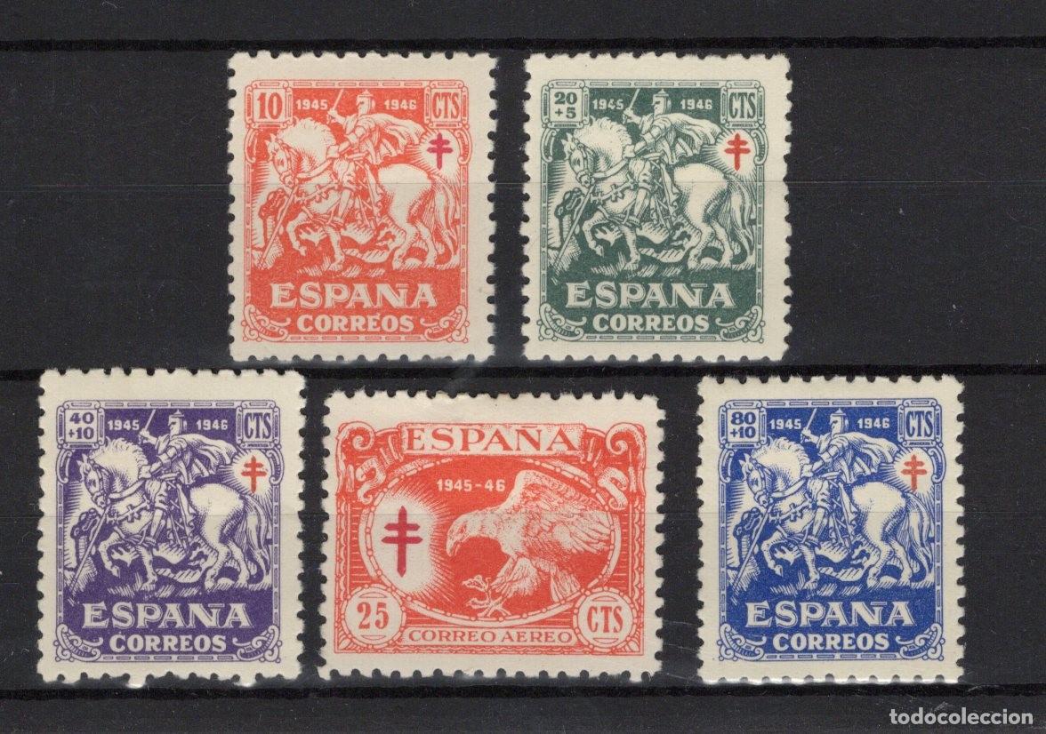 Timbres: PC663 Sellos Espa&ntilde;a a&ntilde;o 1945 EDIFIL 993/997* sellos originales en NUEVO v.c. 15 &euro;