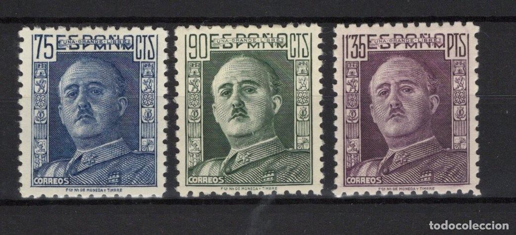Timbres: PC665 Sellos Espa&ntilde;a a&ntilde;o 1946/47 EDIFIL 999/1001* sellos originales en NUEVO v.c. 8 &euro;