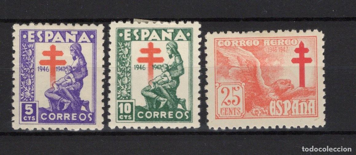 Selos: PC668 Sellos Espa&ntilde;a a&ntilde;o 1946 EDIFIL 1008/1010* sellos originales en NUEVO v.c. 0.75 &euro;