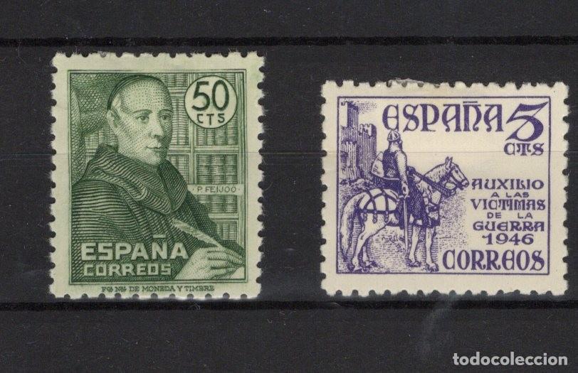 Francobolli: PC669 Sellos Espa&ntilde;a a&ntilde;o 1947 EDIFIL 1011* y 1062* sellos originales en NUEVO v.c. 1.35 &euro;