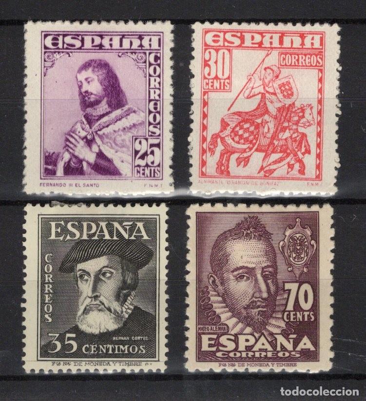 Timbres: PC675 Sellos Espa&ntilde;a a&ntilde;o 1948 EDIFIL 1033/1036* sellos originales en NUEVO v.c. 4 &euro;