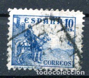 Sellos: Edifil 831. 10 pts Cid, cifras grandes. Usado precioso