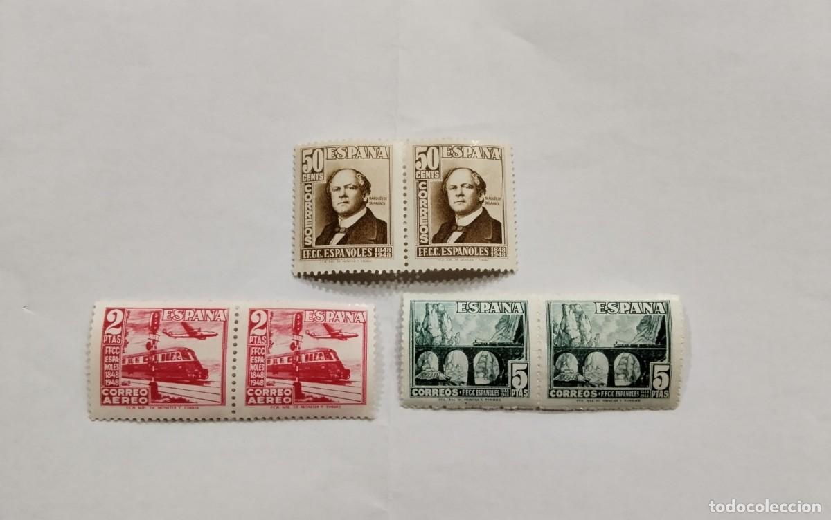 Sellos: ESPA&Ntilde;A - 1948 - EDIFIL 1037/1039 - SERIE COMPLETA EN PAREJA- MNH** - NUEVOS