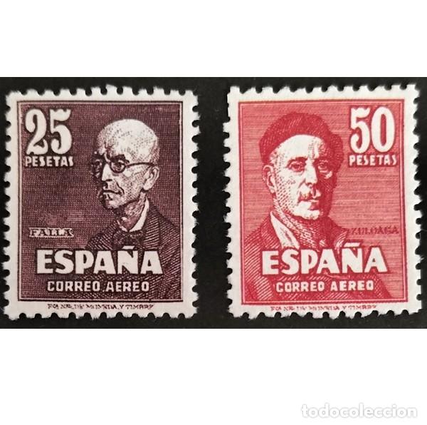 Sellos: Edifil 1015/1016 serie completa sellos nuevos ** 1947 Falla y Zuloaga