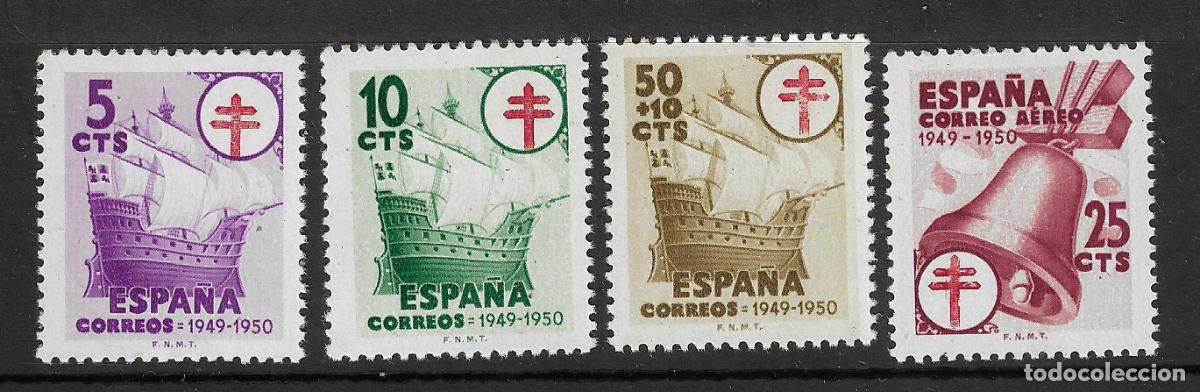 Sellos: 1949 TUBERCULOSOS EDIFIL 1066/9** SIN FIJASELLOS