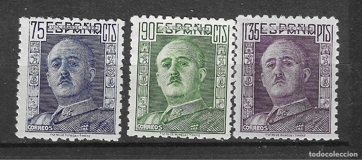 Selos: 1946 GENERAL FRANCO EDIFIL 999/1001** SIN FIJASELLOS
