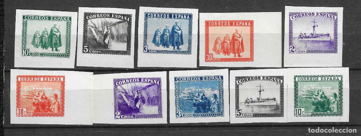 Timbres: 1938 HOJITA EJERCITO Y MARINA EDIFIL SH 850** SIN FIJASELLOS SIN DENTAR