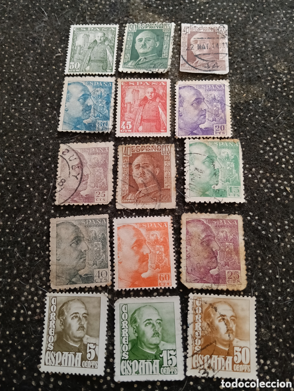 Sellos: Lote de 15 sellos de FRANCO DIFERENTES, usados