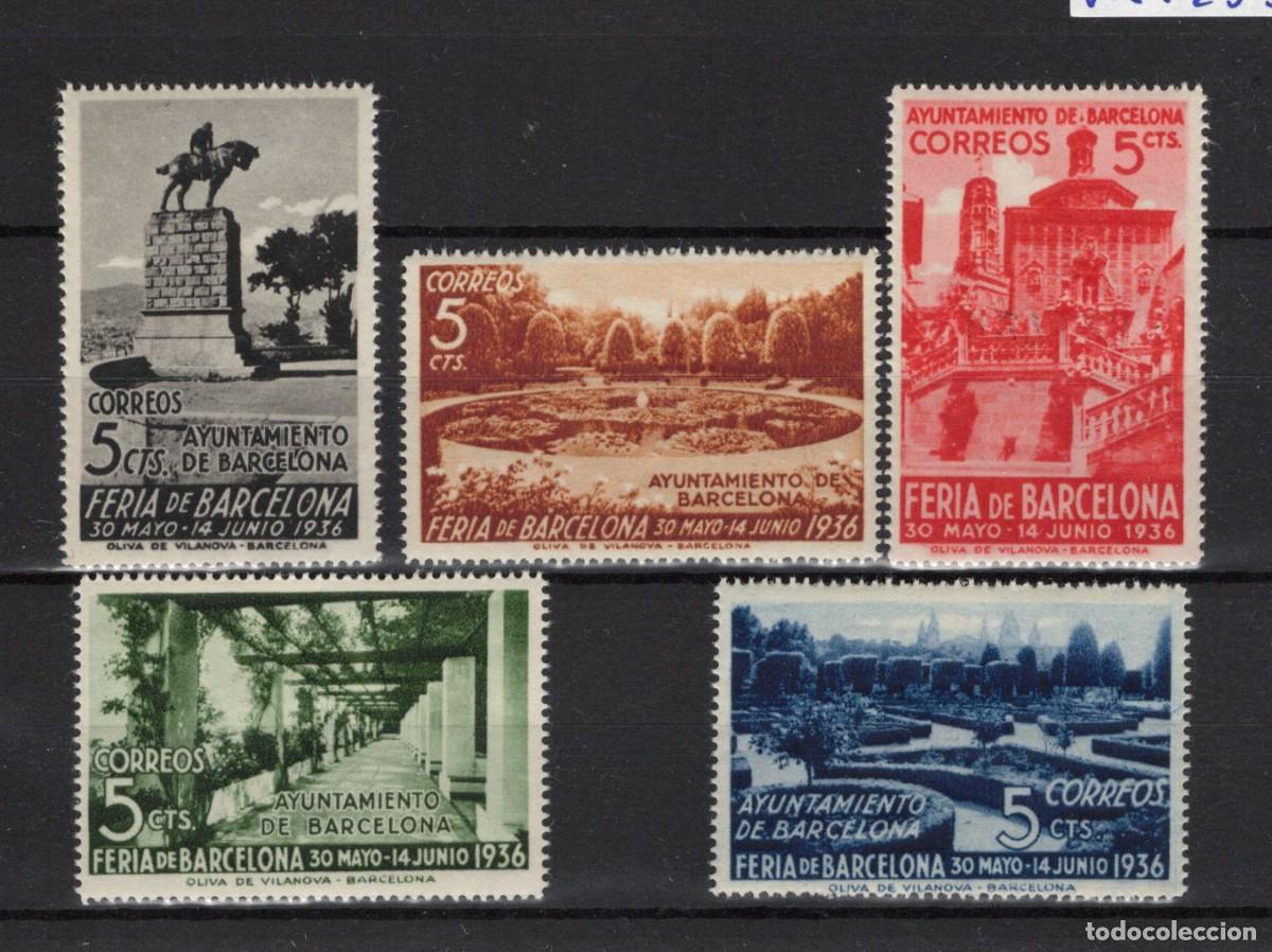 Timbres: Oferta sellos Espa&ntilde;a Barcelona a&ntilde;o 1936 EDIFIL 14/18** SERIE COMPLETO en NUEVO v.c. 23.50 &euro;