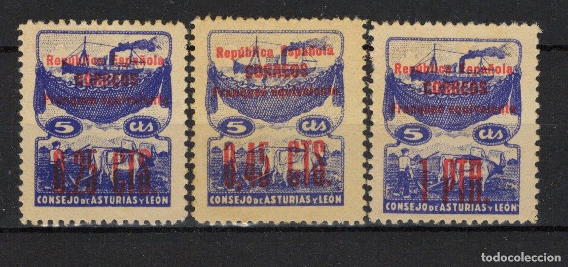 Timbres: Oferta sellos Espa&ntilde;a ASTURIAS Y LEON a&ntilde;o 1937 EDIFIL NE9/NE11** en NUEVO v.c. 21 &euro;