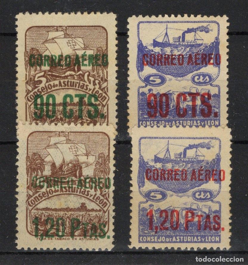 Timbres: Oferta sellos Espa&ntilde;a ASTURIAS Y LEON a&ntilde;o 1937 EDIFIL NE12/NE15** en NUEVO v.c. 35 &euro;