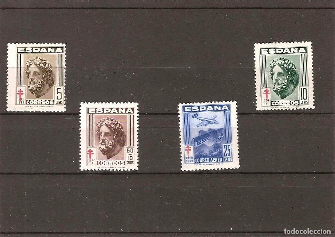 Timbres: Sellos de Espa&ntilde;a A&ntilde;o 1948 Pro Tuberculosos Sellos nuevos** N&ordm; Edifil 1040/43