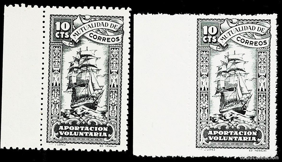 Timbres: L2-21 MUTUALIDAD DE CORREOS Galvez n&ordm; 112 Pareja diferente PAPEL, COLOR Y DENTADO Sin fijasellos Ver