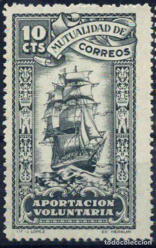 Sellos: Espa&ntilde;a - Beneficencia 1946 - Mutualidad de Correos