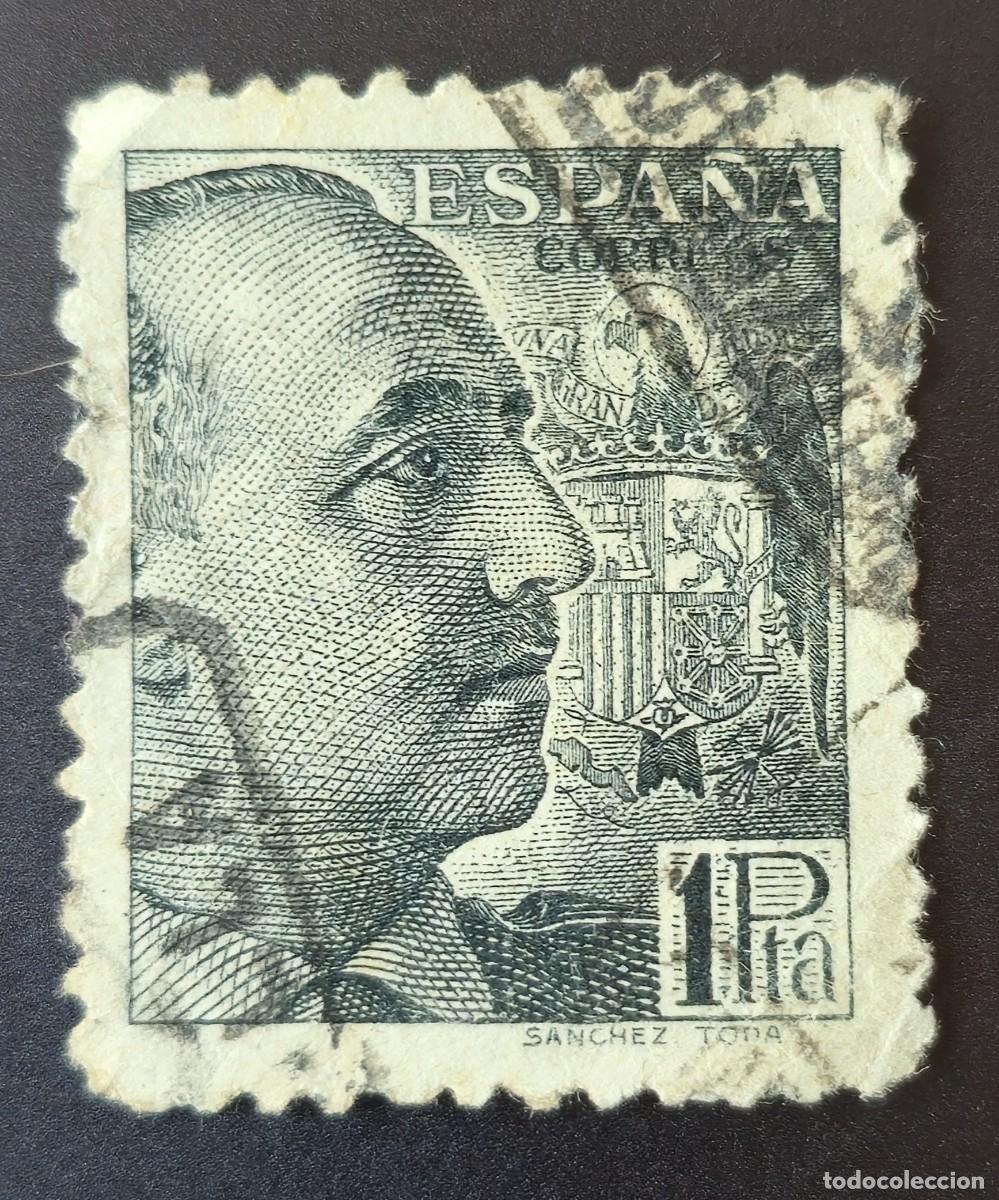 Sellos: Espa&ntilde;a 1936 - 1949 Francisco Franco 1 pta - Sanchez Toda