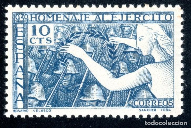 Sellos: EDIFIL 887 HOMENAJE AL EJ&Eacute;RCITO 1939. MNH **