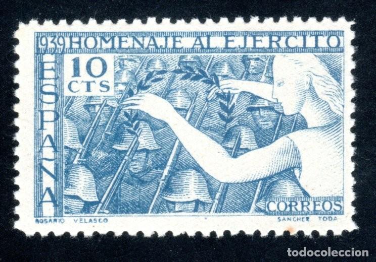 Sellos: EDIFIL 887 HOMENAJE AL EJ&Eacute;RCITO 1939. MNH **