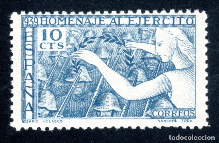 Sellos: EDIFIL 887 HOMENAJE AL EJ&Eacute;RCITO 1939. MNH **