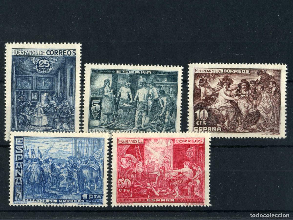 Sellos: XS- Hu&eacute;rfanos Correos 1939 Procedentes de la Hoja Vel&aacute;zquez Nueva R Ed. SH 34