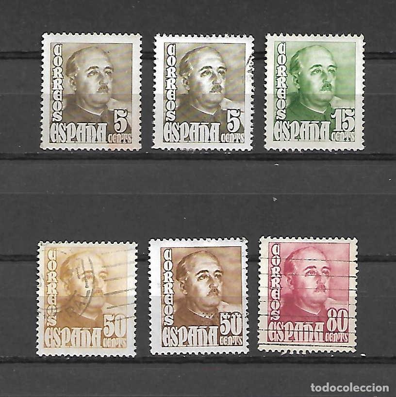 Sellos: General Franco. Espa&ntilde;a . Sellos a&ntilde;os 1948/54