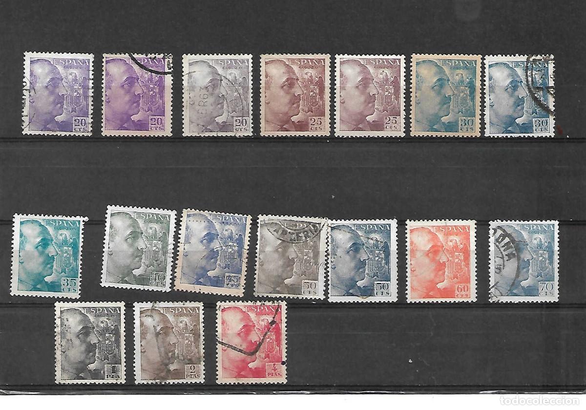 Sellos: General Franco. Espa&ntilde;a . Sellos a&ntilde;os 1949/51