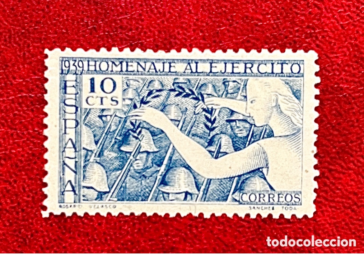 Sellos: Curioso Sello Victoria Bando Nacional Guerra Civil