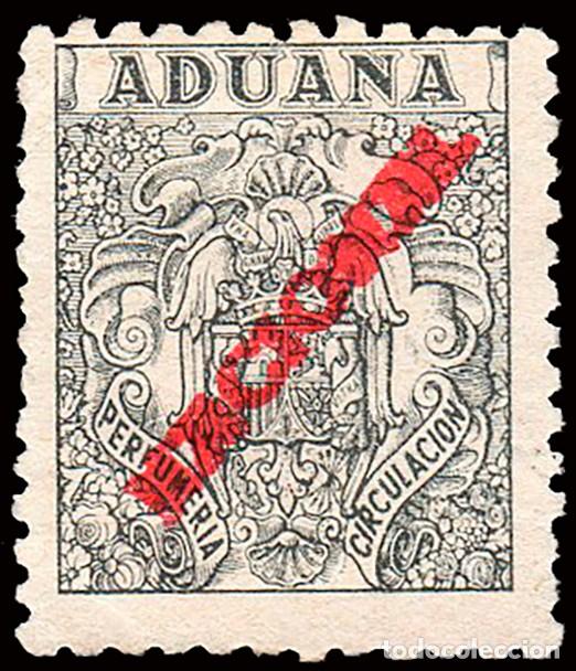 Sellos: Espa&ntilde;a - Fiscales - Impuesto Aduana para Perfumer&iacute;a - Alemany (*) 33 - 1937