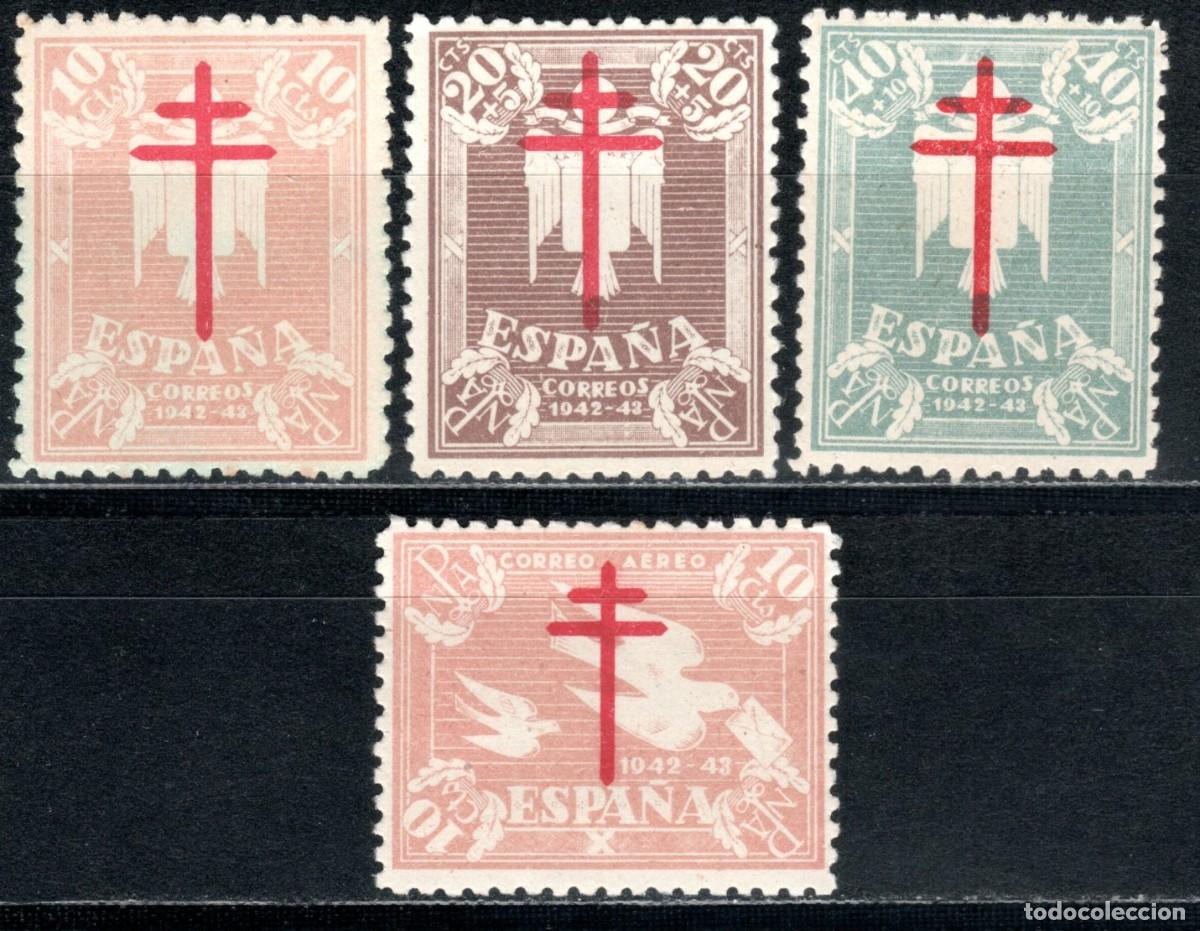 Sellos: EDIFIL 957-960 PRO TUBERCULOSOS 1942 (SERIE COMPLETA). VALOR CAT.: 30 &euro;. MNH ** (SALIDA: 0,01 &euro;).