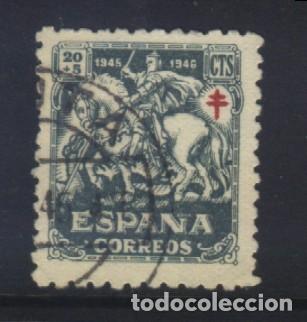 Sellos: Q-11956- ESPA&Ntilde;A 1946. PRO TUBERCULOSOS. CRUZ DE LORENA.