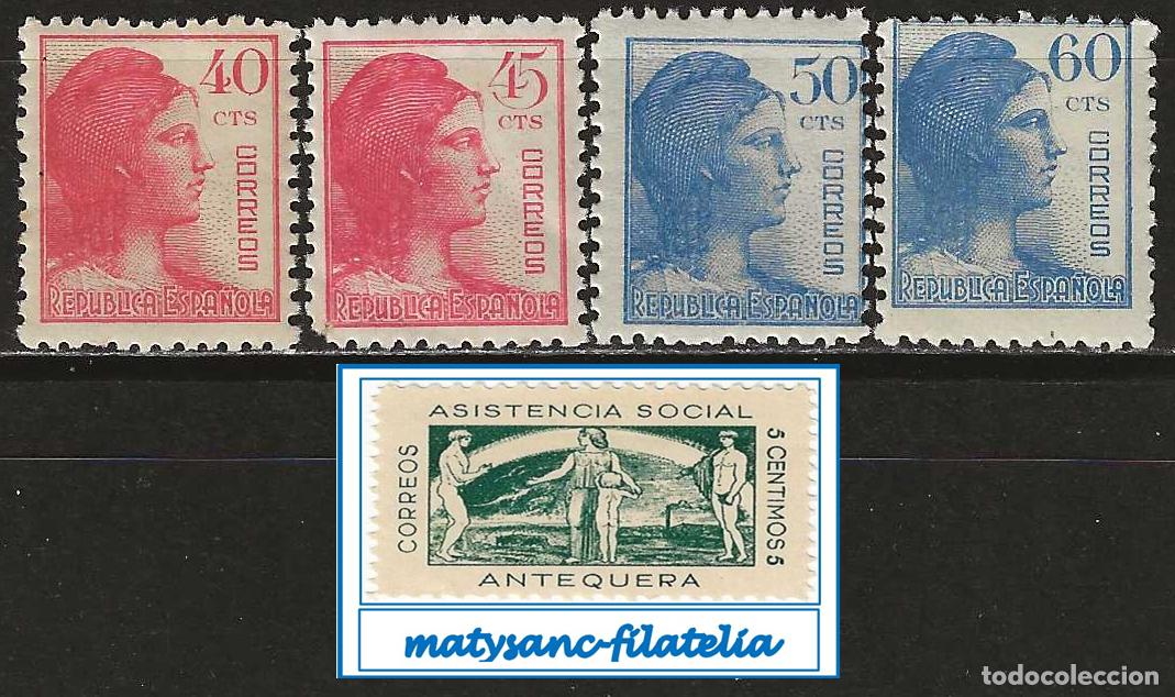 Timbres: ESPA&Ntilde;A 1938. EDIFIL 751/754. SERIE COMPLETA &rdquo;ALEGOR&Iacute;AS DE LA REP&Uacute;BICA&rdquo;. MNH***