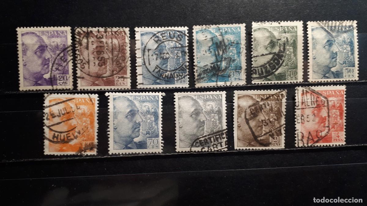 Sellos: ESPA&Ntilde;A. A&Ntilde;O 1949. &deg;. EDIFIL 1047/51, 1053/8