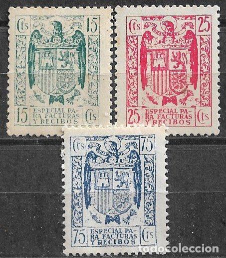 Sellos: FISCALES 1939 Para Facturas y Recibos, ALEMANY n&ordm; 38, 39 y 41 * *